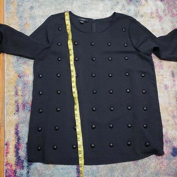 Alfani Modern Spice Blouse in Black Size M - Picture 9 of 12